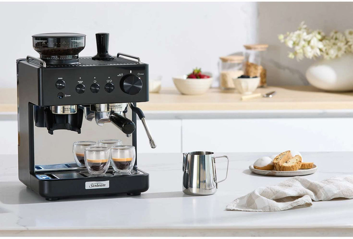 Sunbeam Origins Slimline Espresso Coffee Machine EMM5500BK