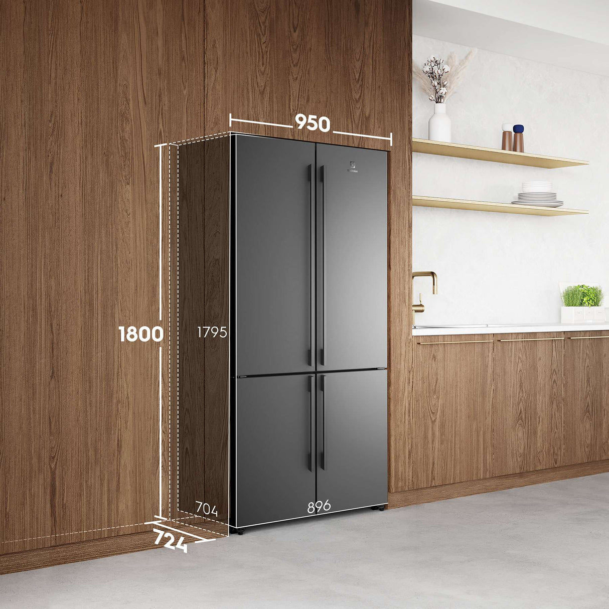 Electrolux 562L French Quad Door Refrigerator EQE5607BA | Greater Sydney Only