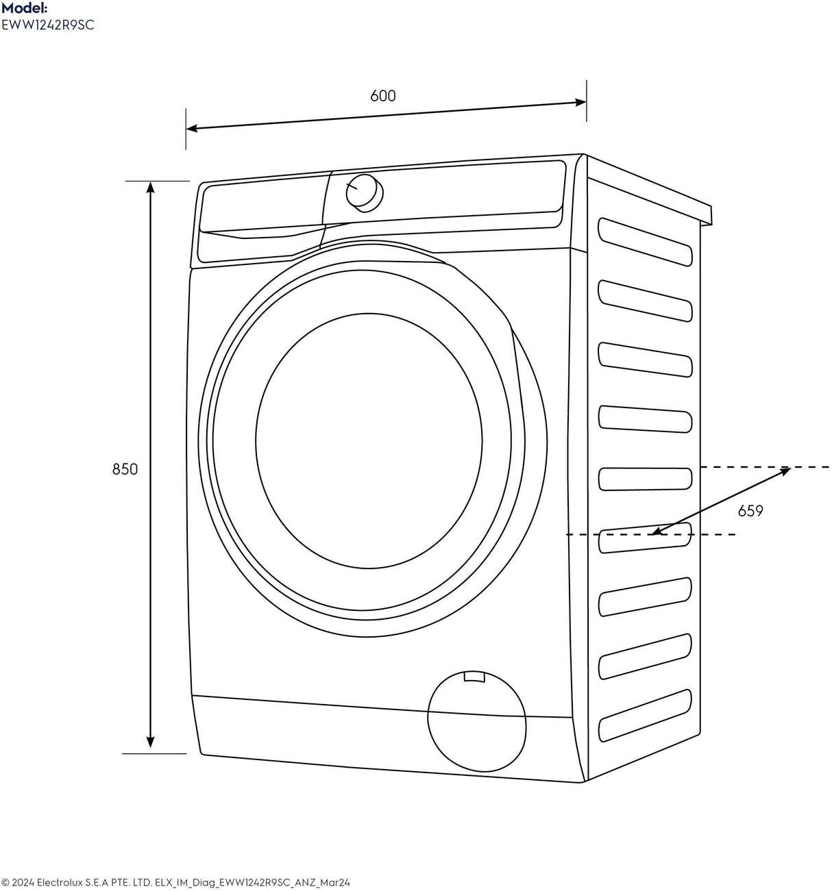 Electrolux 12kg/8kg Dryer & Washer Combo EWW1242R9SC | Greater Sydney Only