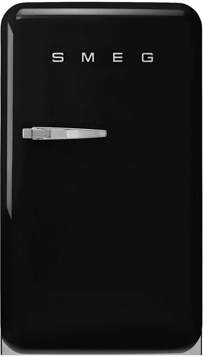 Smeg 135L FAB 50's Retro Style Bar Refrigerator Black FAB10HRBL5AU