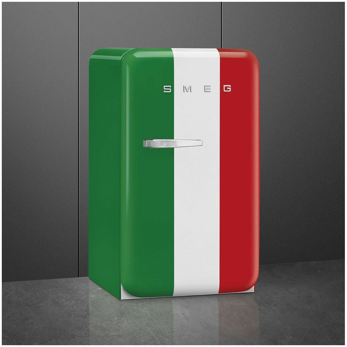 Smeg 135L FAB 50's Retro Bar Fridge Decorated / Special Italy Flag FAB10HRDIT5