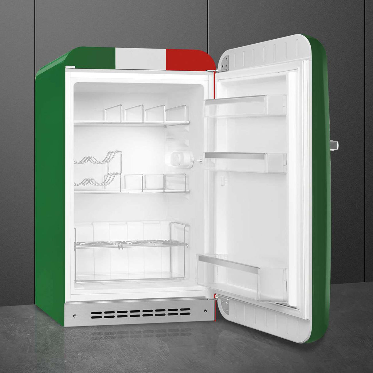 Smeg 135L 50's Retro Refrigerator Italian Flag FAB10HRDIT6 | Greater Sydney Only