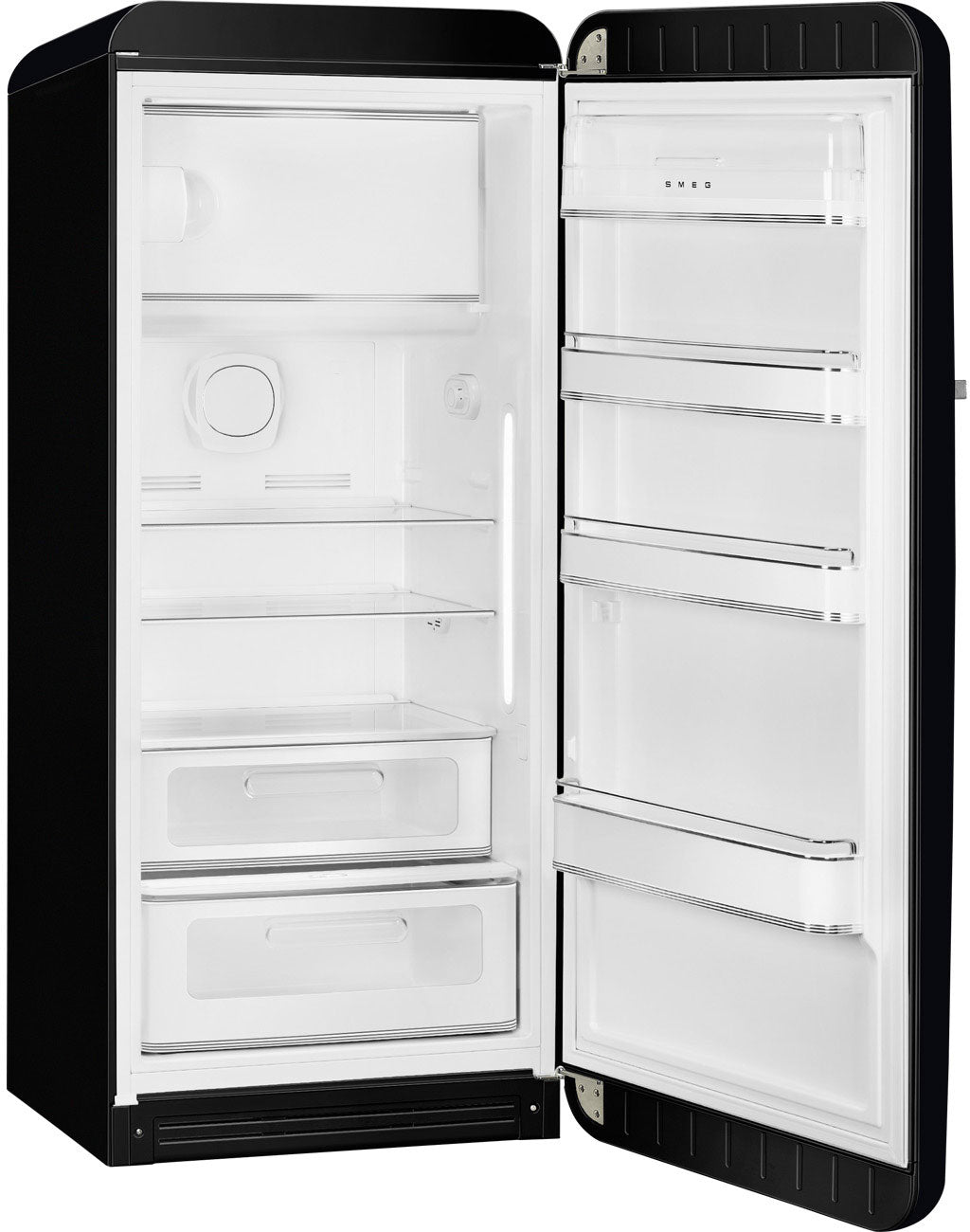 Smeg 270L 50's Retro Refrigerator Black FAB28RDBLM5 | Greater Sydney Only
