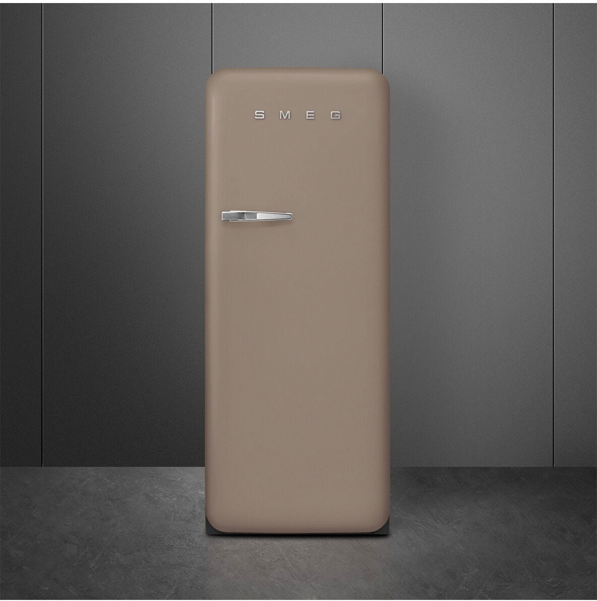 Smeg 270L 50's Retro Refrigerator Taupe FAB28RDTP5 | Greater Sydney Only
