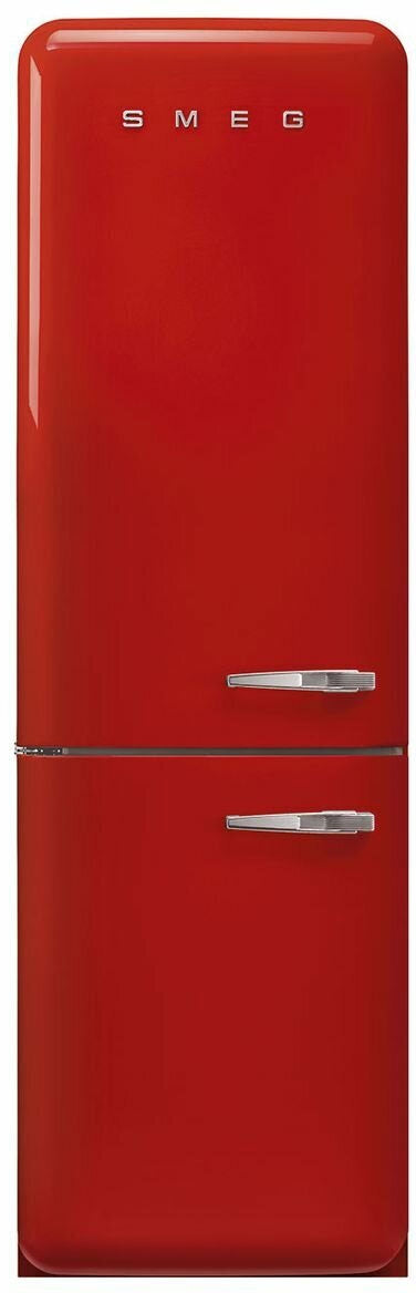Smeg 331L 50's Bottom Mount Refrigerator Red FAB32LRD5AU | Greater Sydney Only