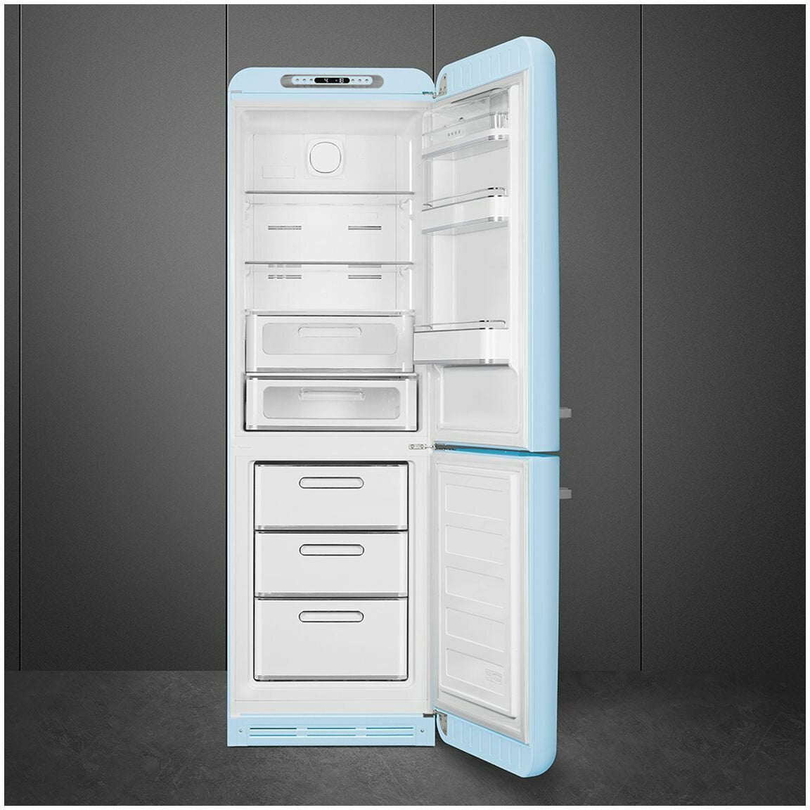 Smeg 331L 50's Bottom Mount Refrigerator FAB32RPB5AU | Greater Sydney Only