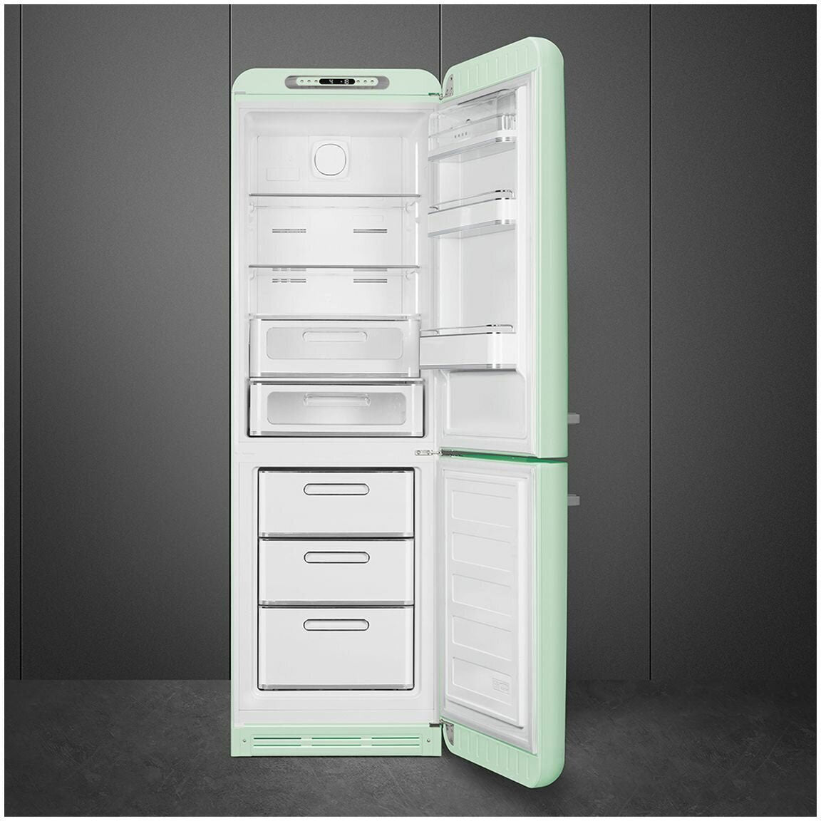 Smeg 331L 50's Bottom Mount Refrigerator FAB32RPG5AU | Greater Sydney Only