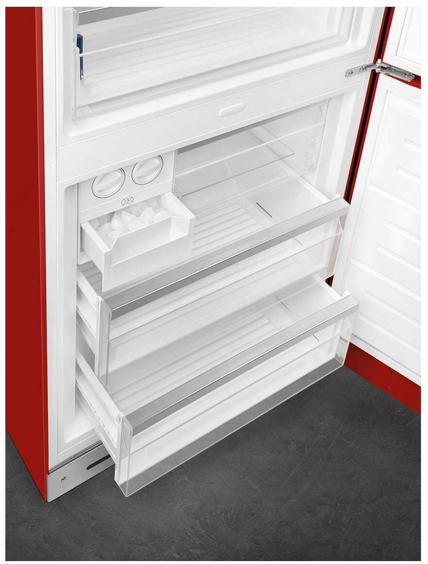 Smeg 481L 50's Bottom Mount Refrigerator Red FAB38RRD5AU | Greater Sydney Only