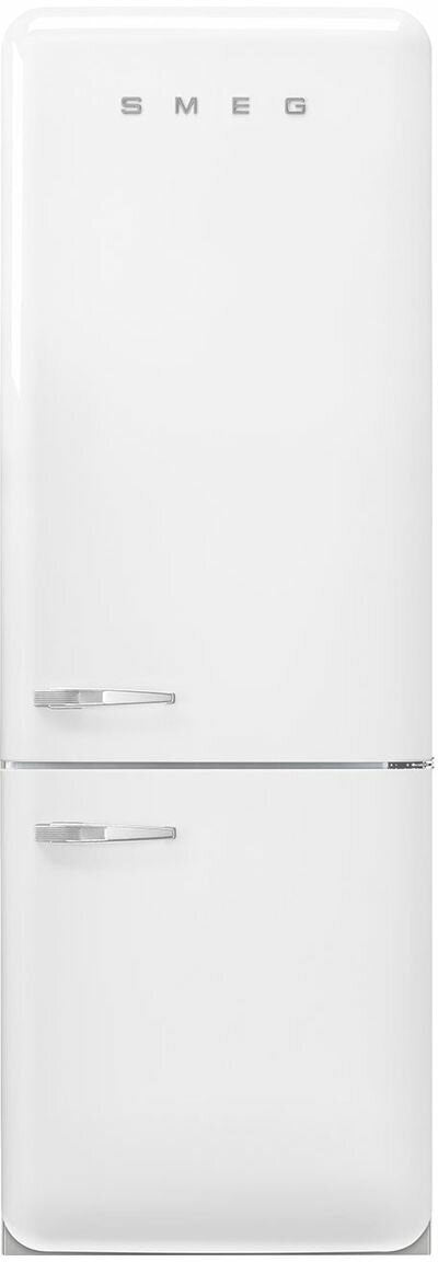 Smeg 481L 50's Bottom Mount Refrigerator White FAB38RWH5AU | Greater Sydney Only