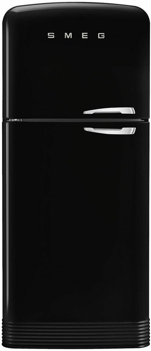 Smeg 524L 50's Top Mount Refrigerator Black FAB50LBL5AU | Greater Sydney Only