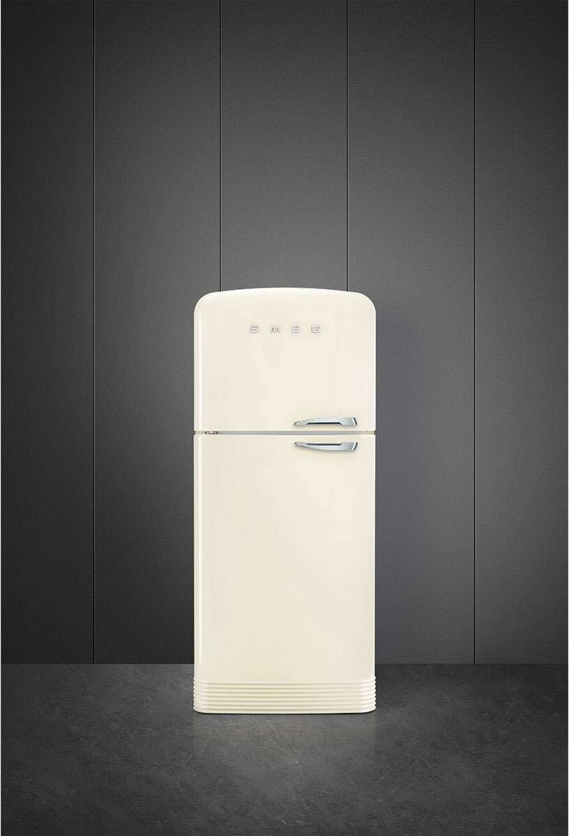 Smeg 524L 50's Top Mount Refrigerator Cream FAB50LCR5AU | Greater Sydney Only