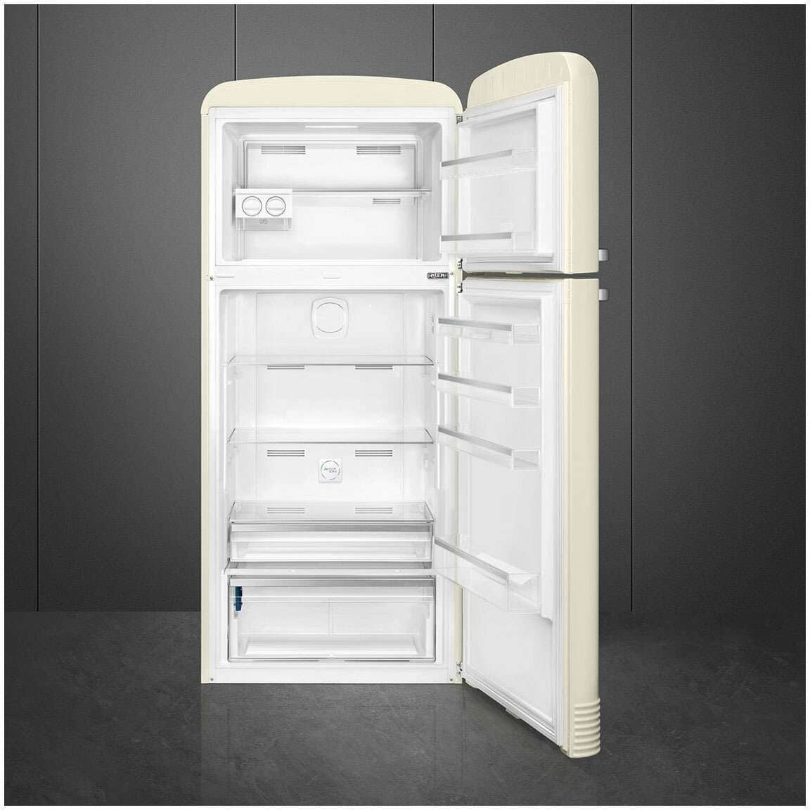 Smeg 524L 50's Top Mount Refrigerator Cream FAB50RCR5AU | Greater Sydney Only