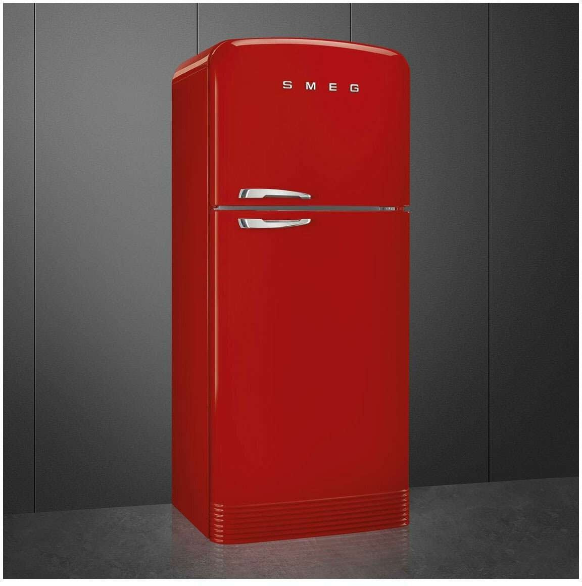 Smeg 524L 50's Top Mount Refrigerator Red FAB50RRD5AU | Greater Sydney Only