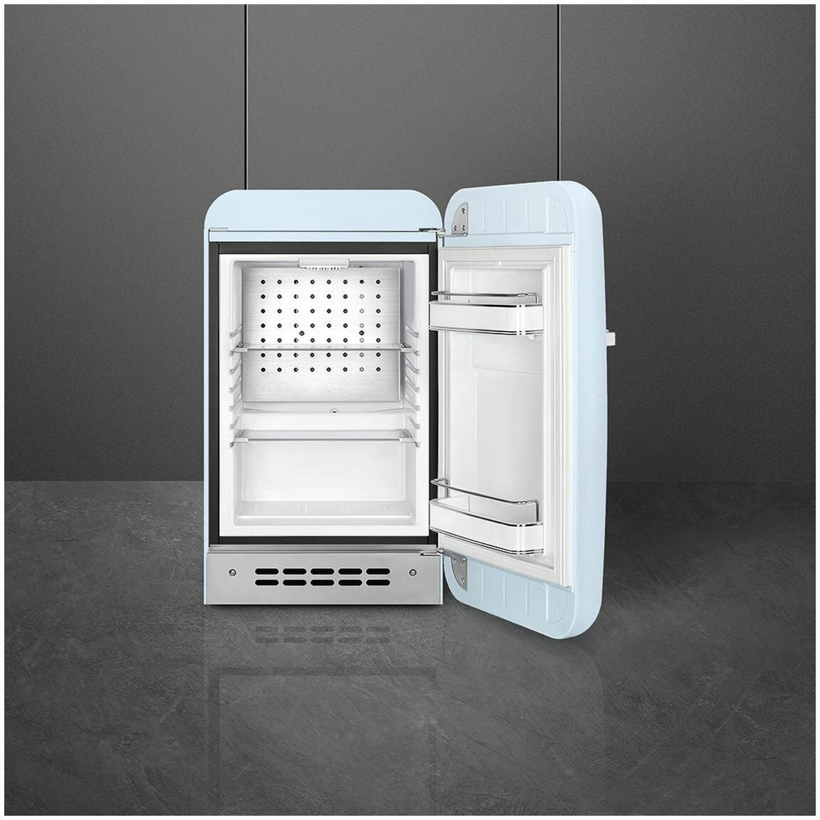 Smeg 34L FAB 50's Retro Style Bar Fridge Pastel Blue FAB5RPB5AU