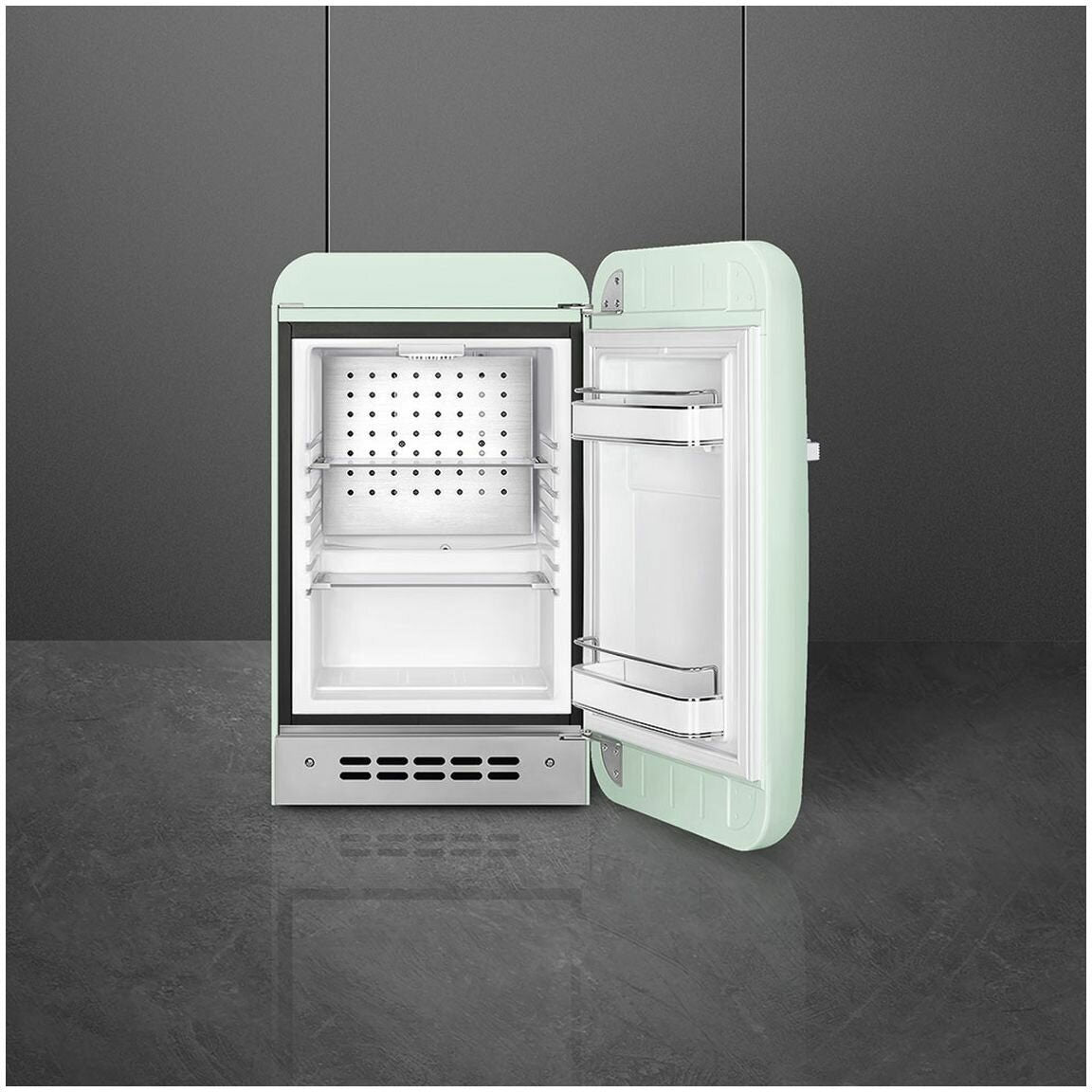 Smeg 34L FAB 50's Retro Style Bar Fridge Pastel Green FAB5RPG5AU