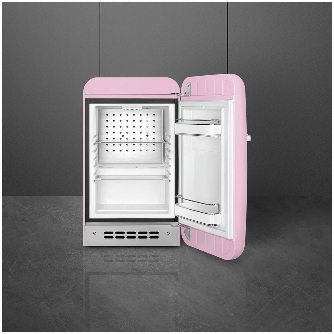 Smeg 34L FAB 50's Retro Style Bar Fridge Pink FAB5RPK5AU