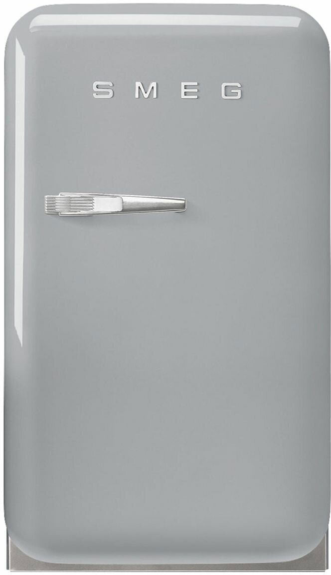 Smeg 34L FAB 50's Retro Style Bar Fridge Silver FAB5RSV5AU