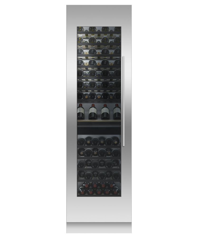 Fisher & Paykel 91 Bottle Wine Cabinet Fridge RS6121VL2K1 with door panel