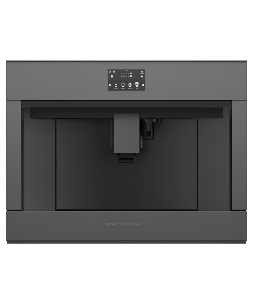 Fisher & Paykel 60cm Built in Coffee Machine Grey Glass EB60MSG1