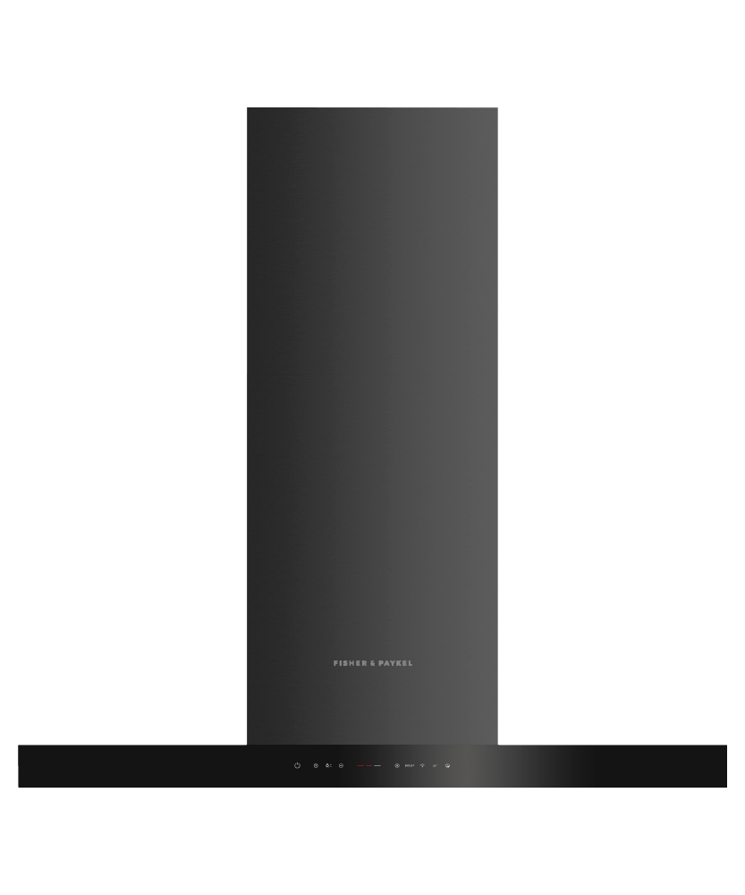 Fisher & Paykel 90cm Box Chimney Wall Rangehood Black HC90DCBB4