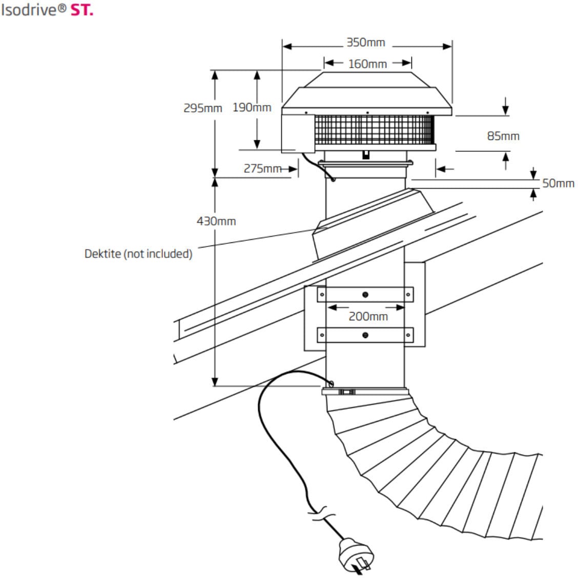 Schweigen 60cm Silent 900m3/hr Stainless Steel Undermount Rangehood GA-600ST
