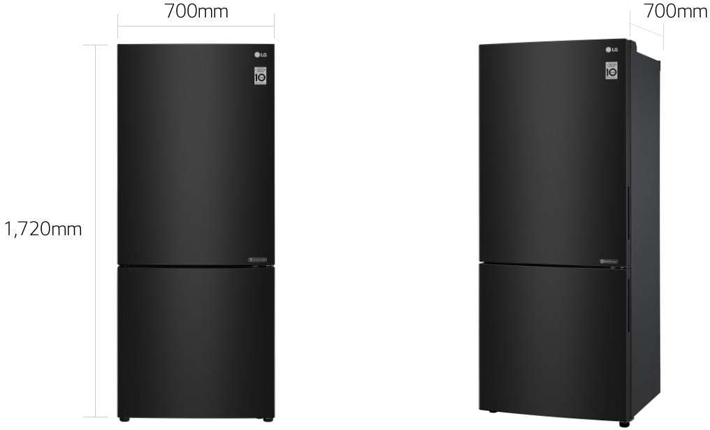 LG 420L Bottom Mount Refrigerator GB-455BTL | Greater Sydney Only