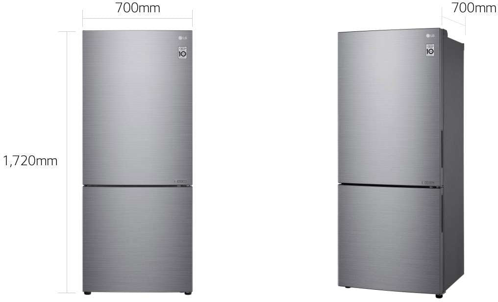LG 420L Bottom Mount Refrigerator GB-455PL | Greater Sydney Only