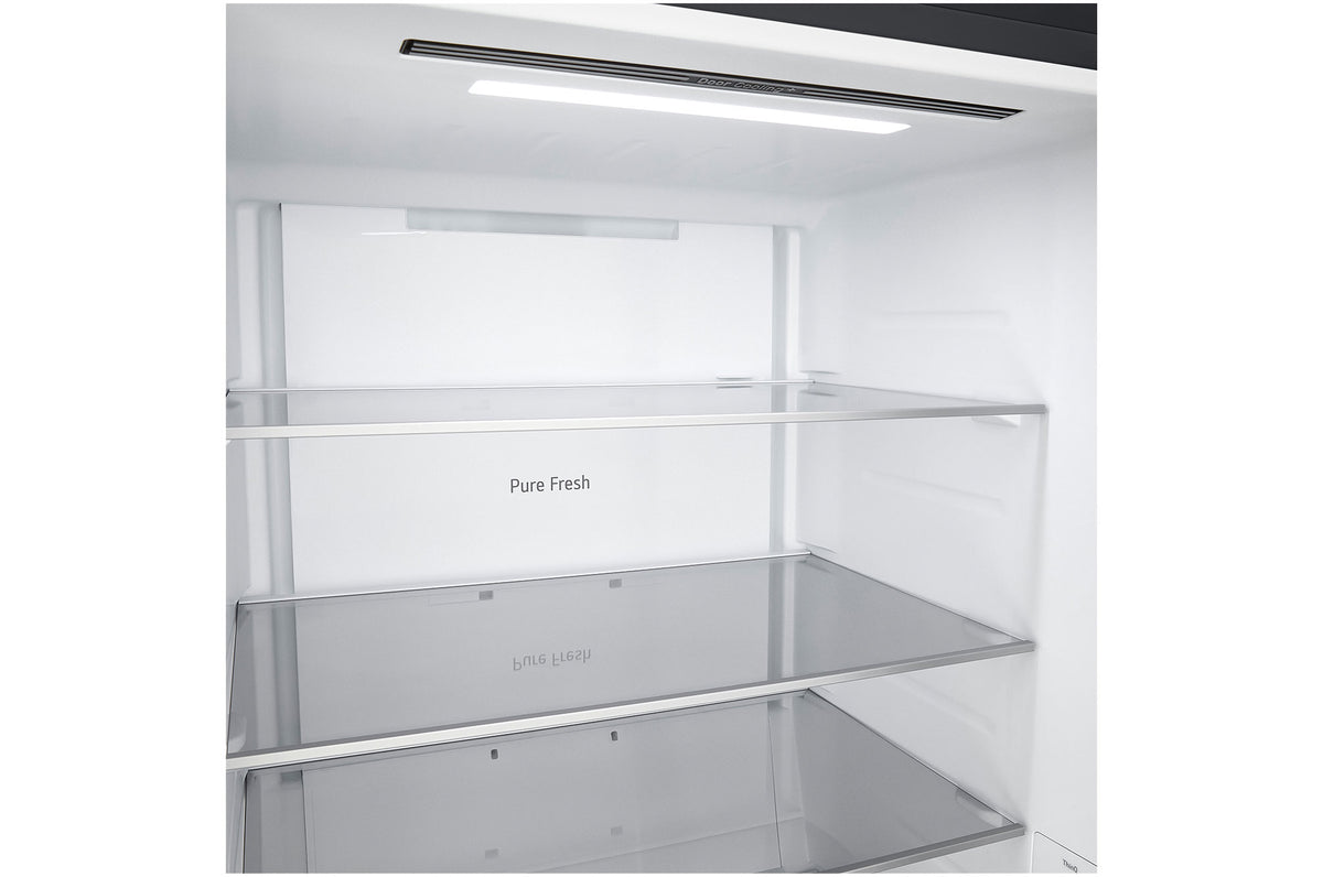 LG 436L Fit&Max Zero Clearance Bottom Mount Refrigerator Black GB-B400BS | Greater Sydney Only
