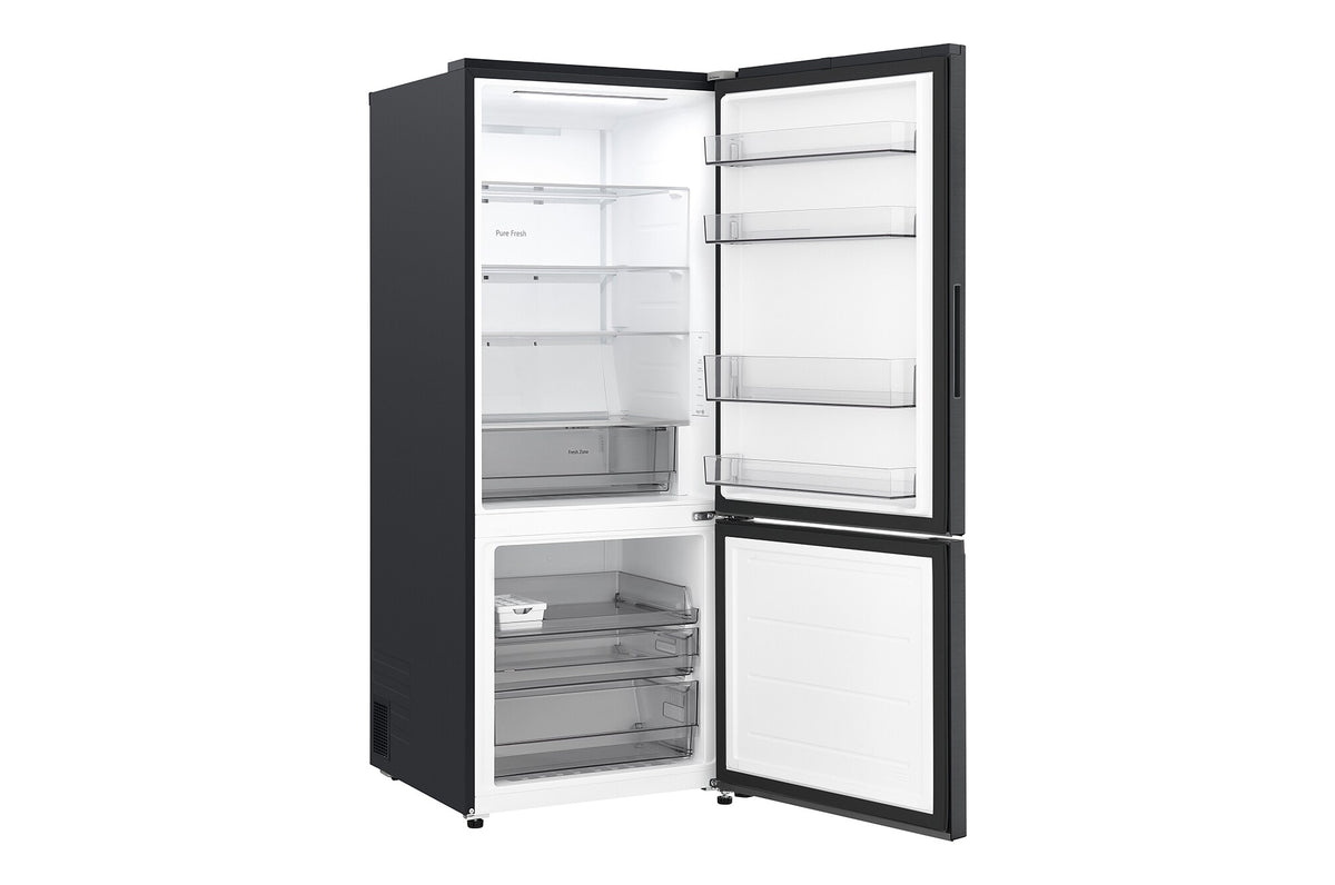 LG 436L Fit&Max Zero Clearance Bottom Mount Refrigerator Matte Black GB-B400MB | Greater Sydney Only