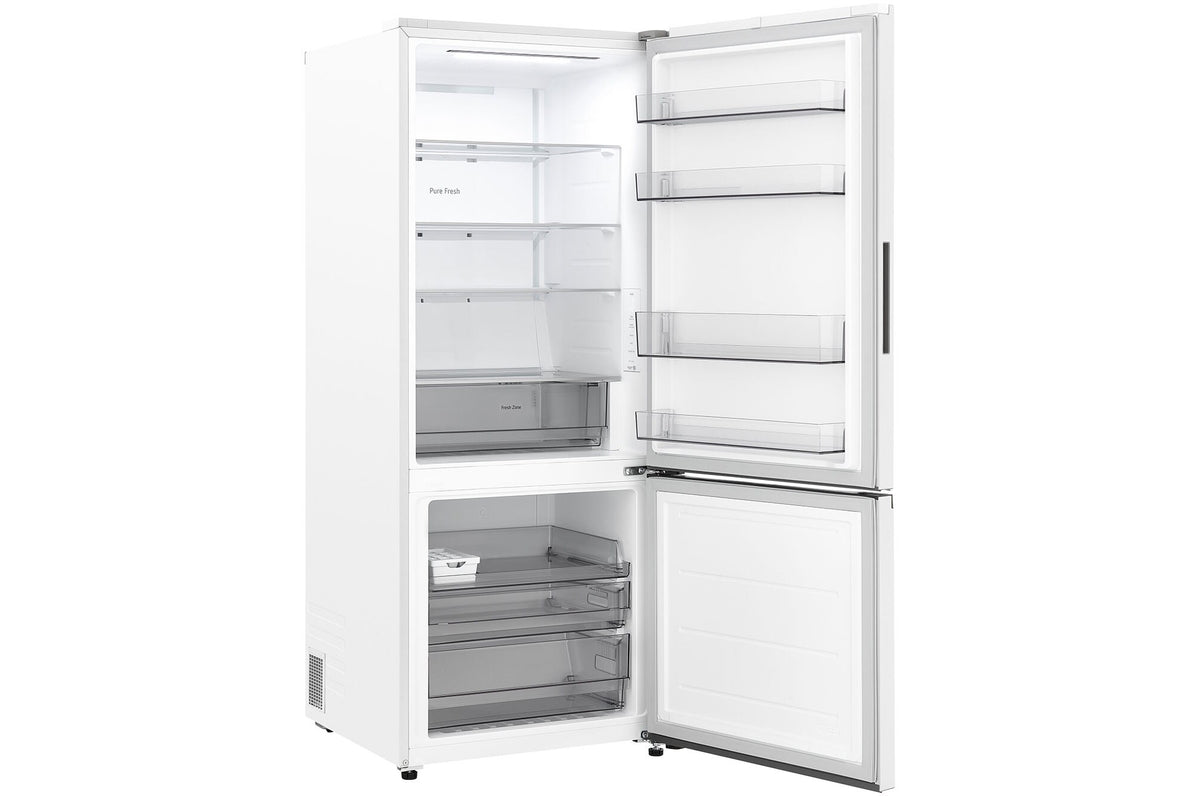 LG 436L Fit&Max Zero Clearance Bottom Mount Refrigerator Matte White GB-B400MW | Greater Sydney Only