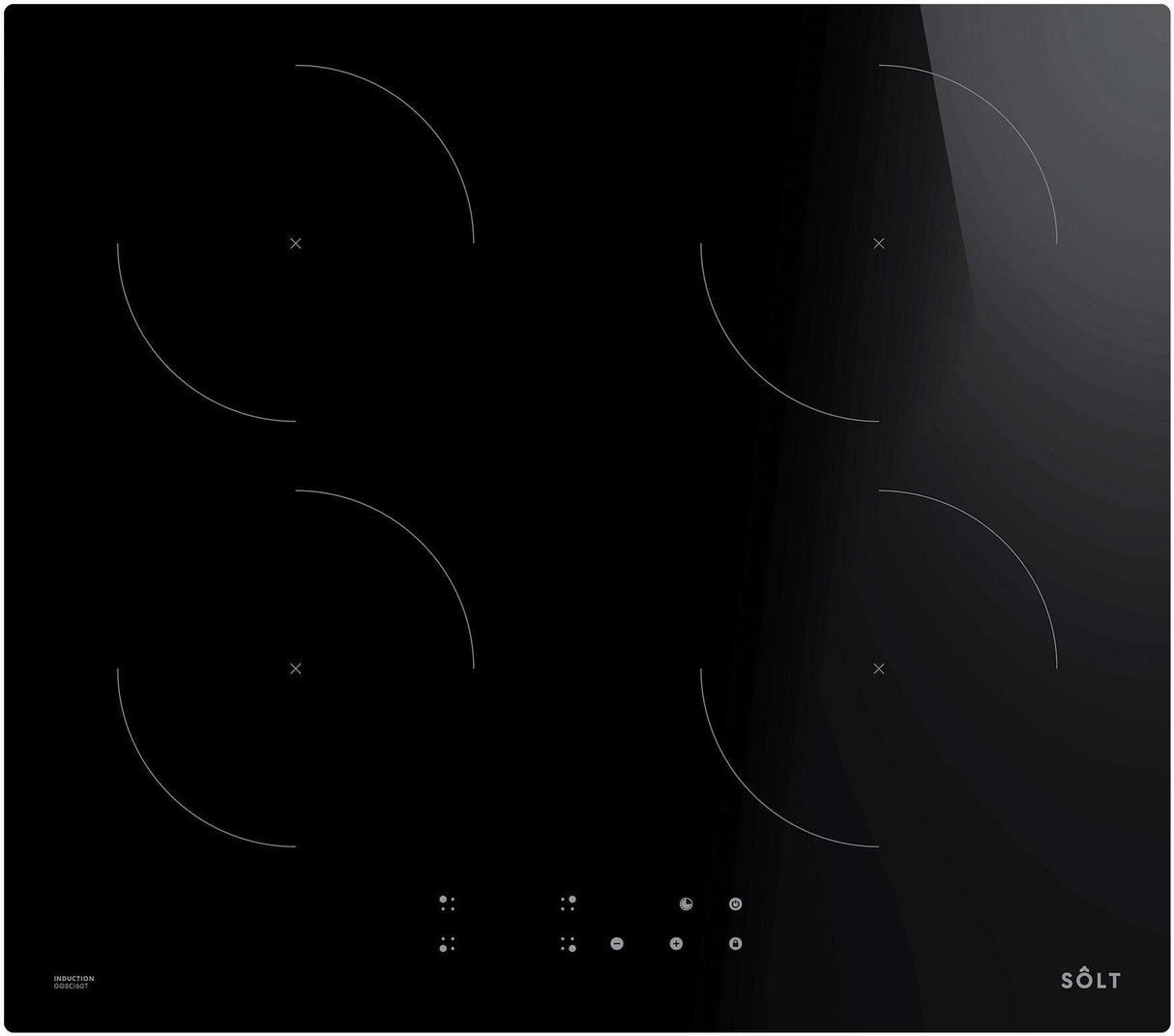 Solt 60cm Black Ceramic Glass Induction Cooktop GGSCI60T