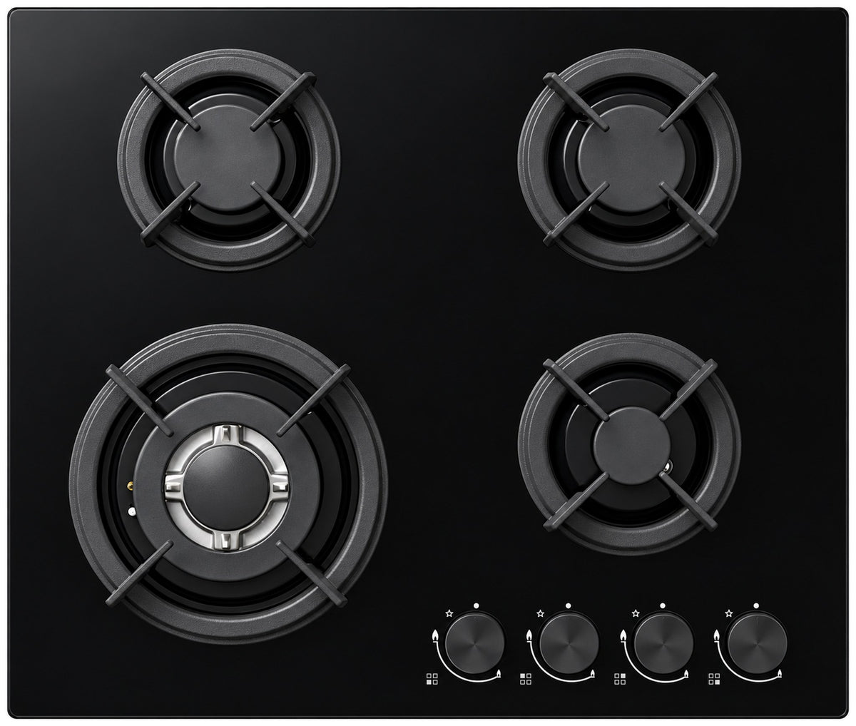 Casa 60cm Gas on Glass 4 Burners Cooktop GHB160CA
