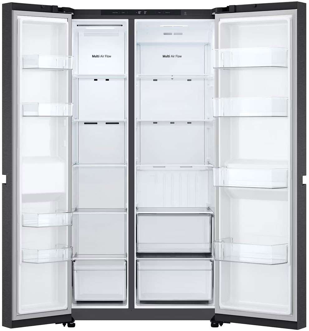 LG 664L Side by Side Refrigerator Matte Black GS-B599MBL | Greater Sydney Only