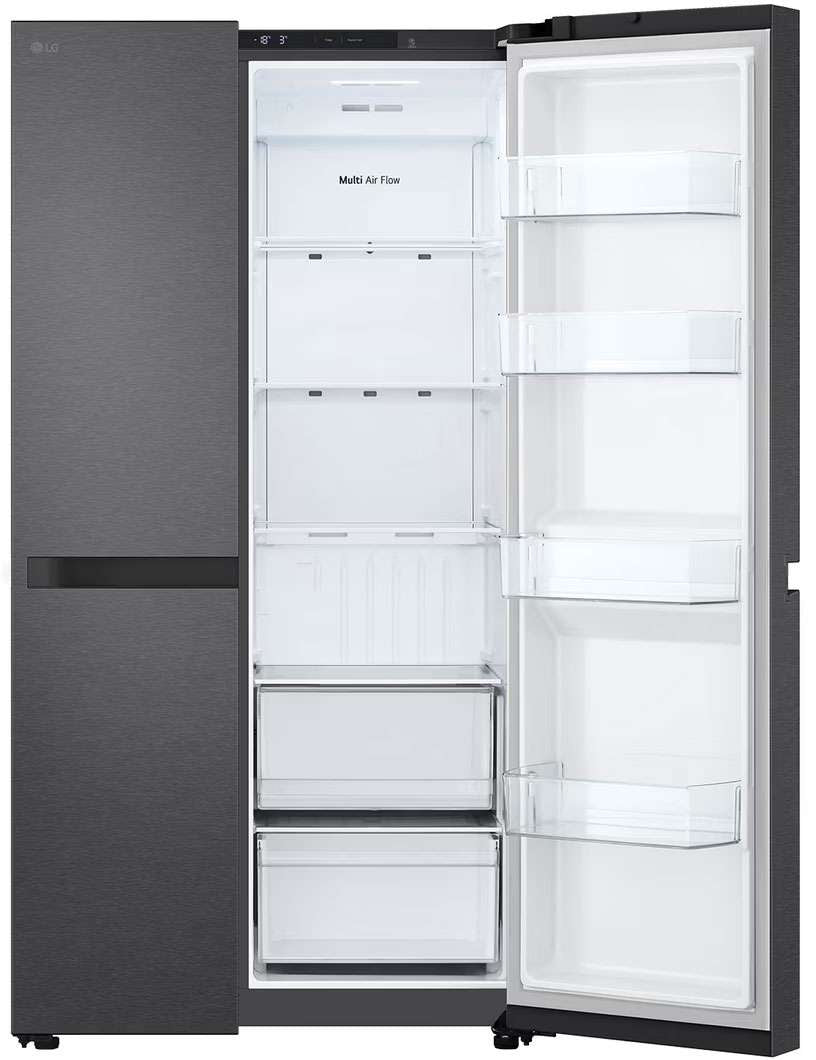 LG 664L Side by Side Refrigerator Matte Black GS-B599MBL | Greater Sydney Only
