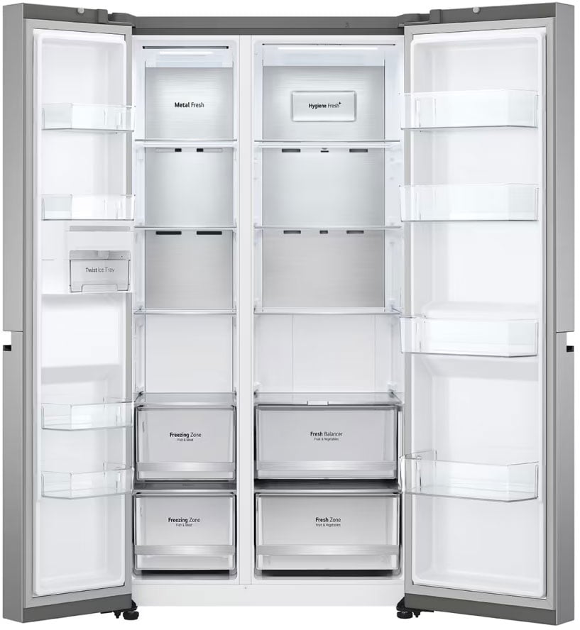 LG 655L Side by Side Refrigerator Stainless GS-B600PL | Greater Sydney Only