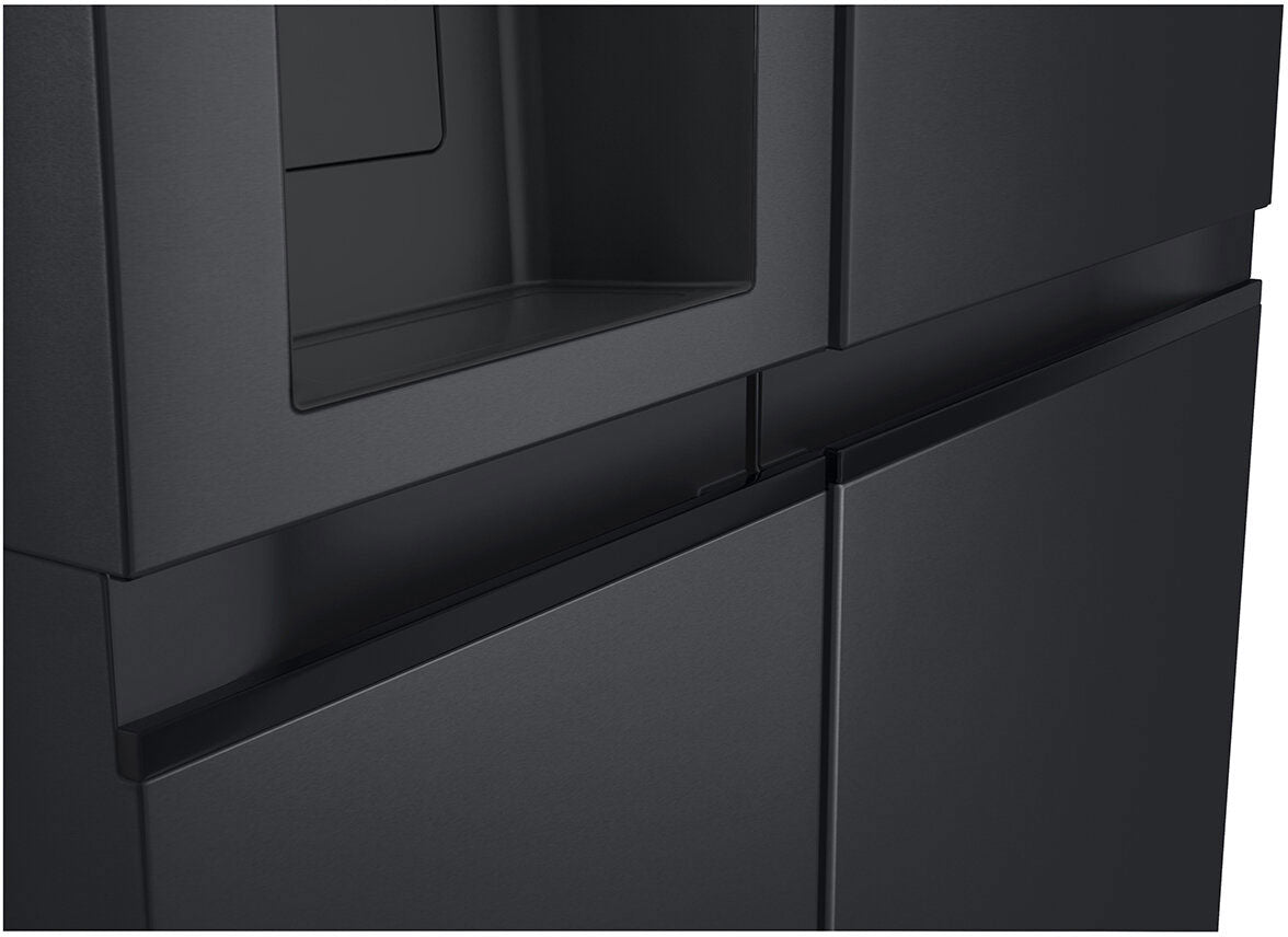 LG 635L Side by Side Refrigerator Matte Black GS-L600MBL | Greater Sydney Only