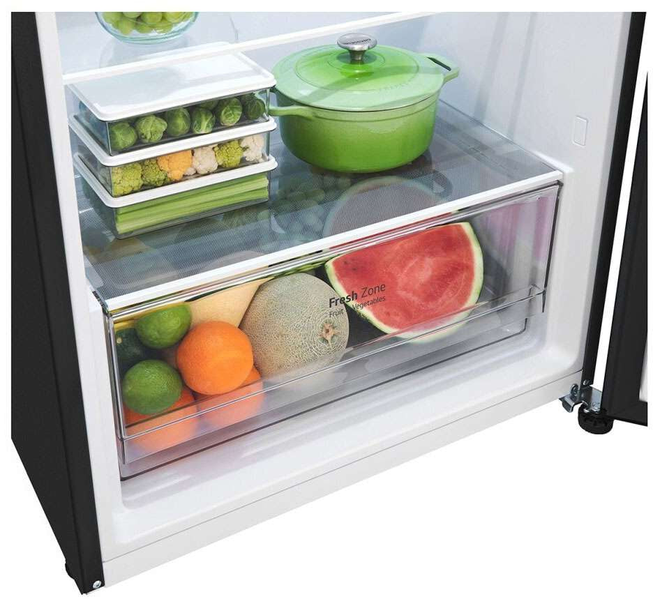 LG 395L Top Mount Refrigerator Matte Black GT-6MB | Greater Sydney Only