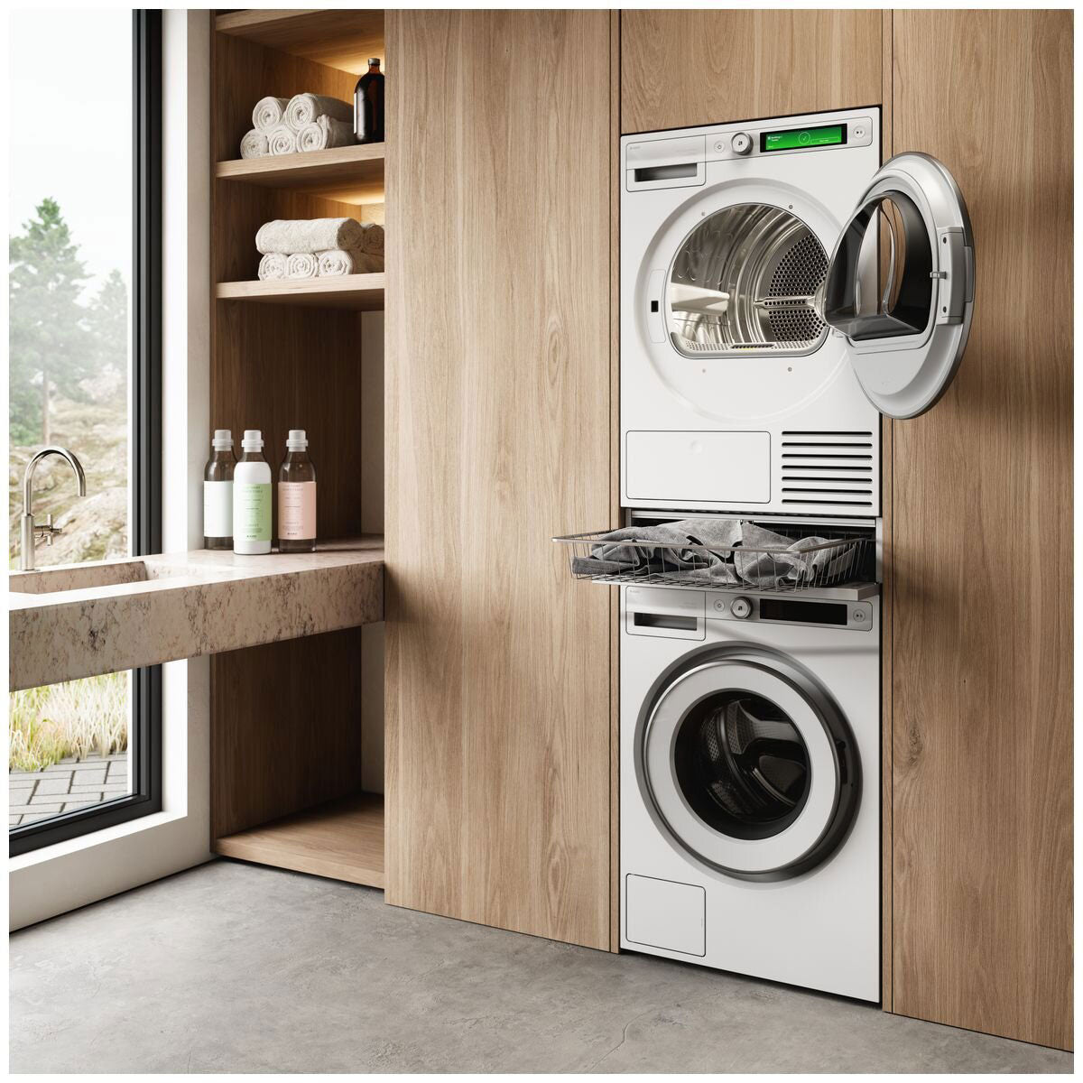 ASKO Laundry Stacking Kit Basket White HB150W