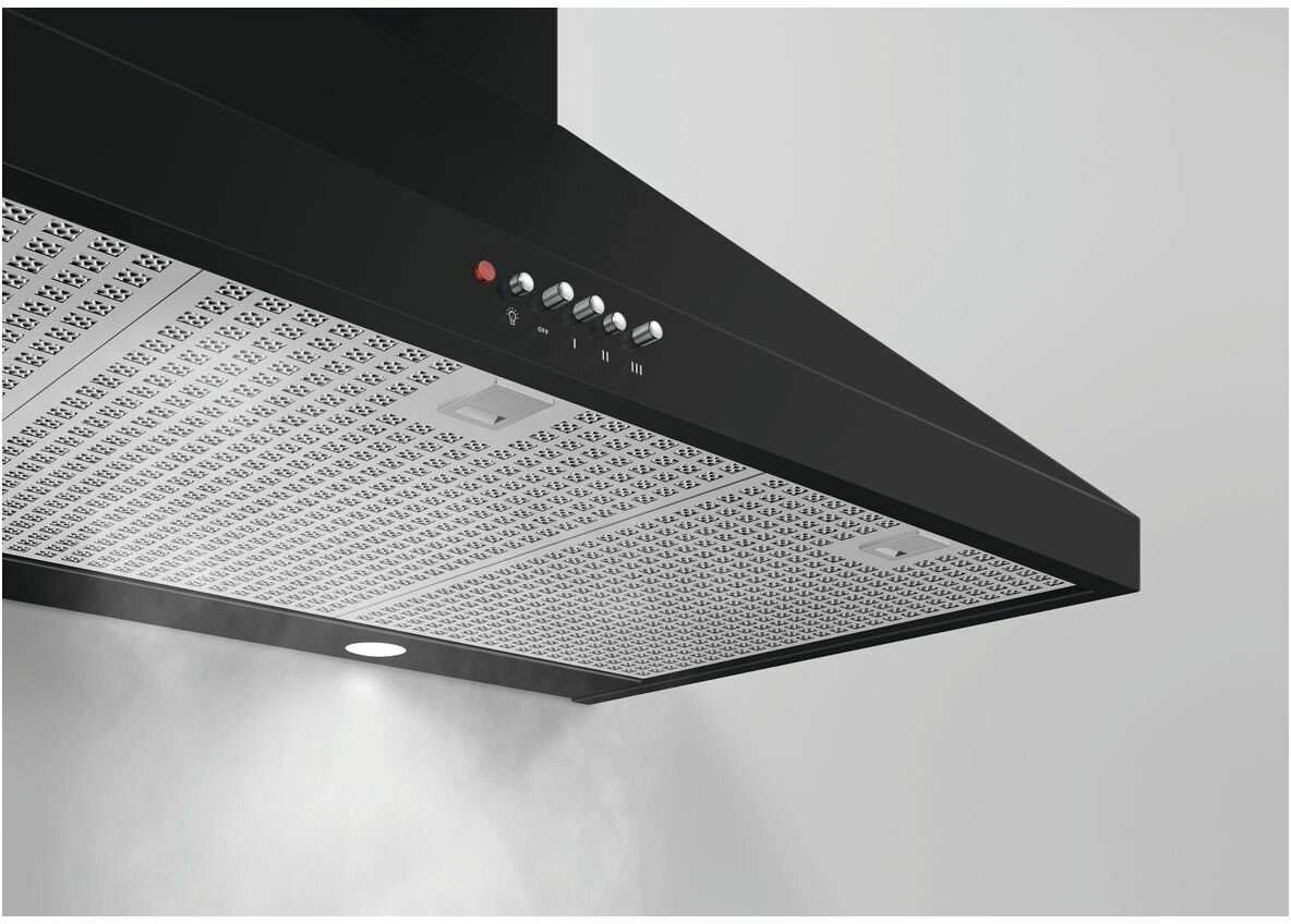 Fisher & Paykel 90cm Classic Series 7 Black Canopy Rangehood HC90PCB1