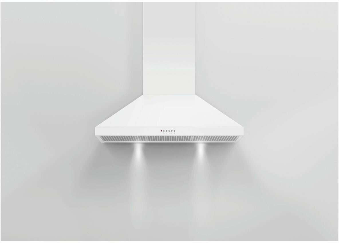 Fisher & Paykel 90cm Classic Series 7 Whte Canopy Rangehood HC90PCW1