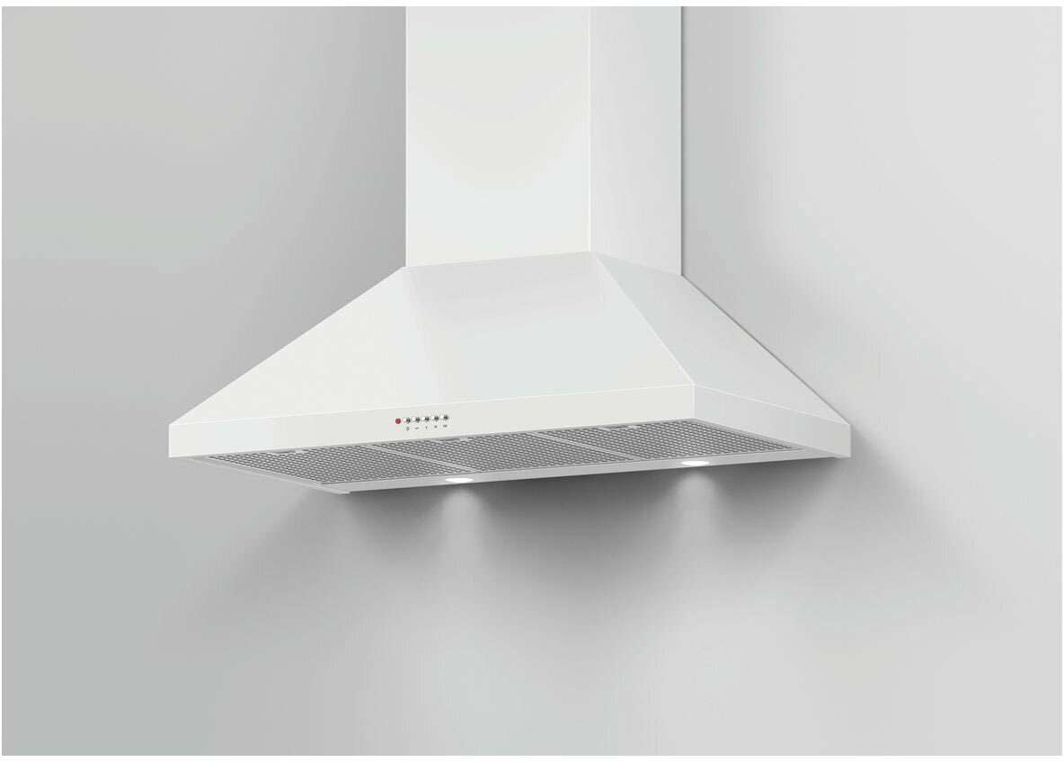 Fisher & Paykel 90cm Classic Series 7 Whte Canopy Rangehood HC90PCW1