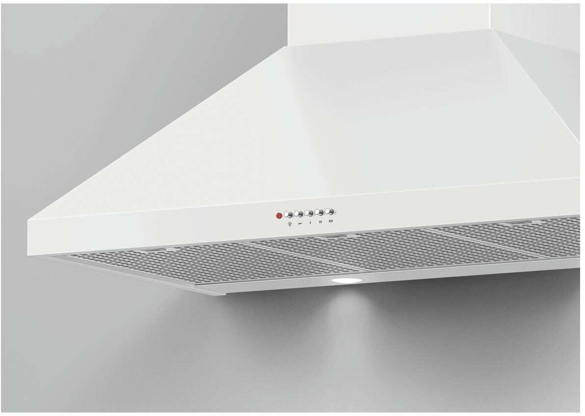 Fisher & Paykel 90cm Classic Series 7 Whte Canopy Rangehood HC90PCW1