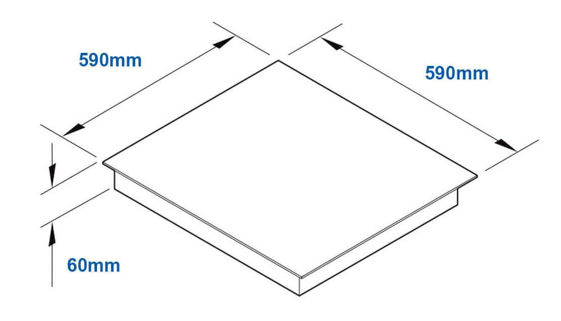 Haier 60cm 4 Zone 500 Series Induction Cooktop Black Glass HCI604FTB4