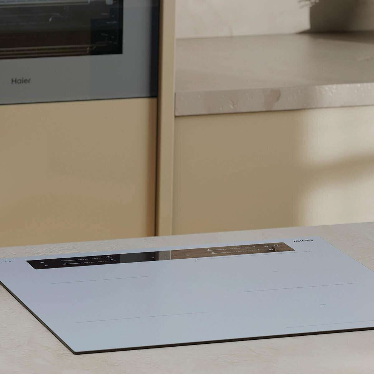 Haier 60cm 4 Zone 500 Series Induction Cooktop Grey Glass HCI604FTG4