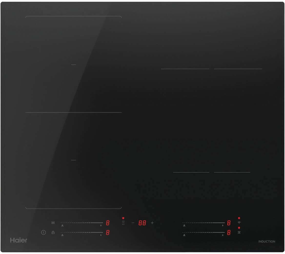 Haier 60cm 4 Zone 500 Series Induction Cooktop Black Glass HCI604FTPB4