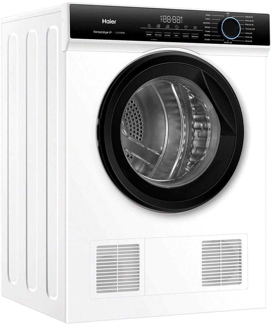 Haier 6kg Series 300 Sensor Vented Dryer HDV60AWW1 | Greater Sydney Only