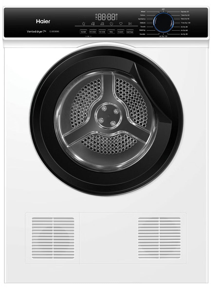 Haier 7kg Series 300 Sensor Vented Dryer HDV70AWW1 | Greater Sydney Only