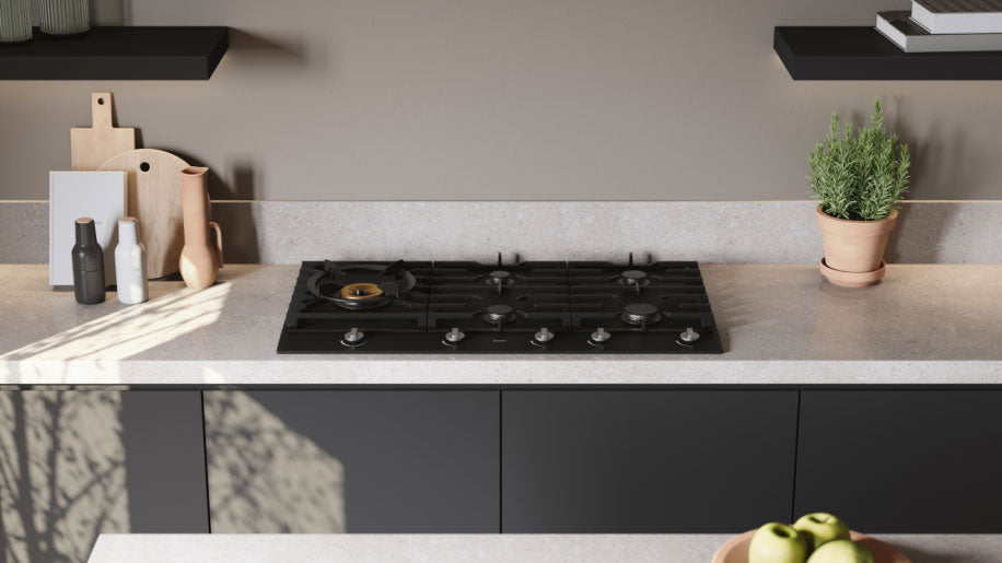 ASKO 90cm 5 Burner Gas Cooktop Graphite Black HG1986AD