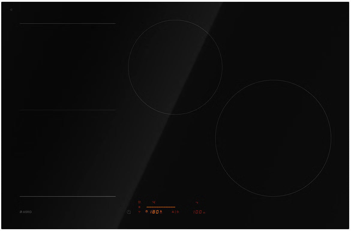 ASKO 80cm Series 5 4 Zone Induction Cooktop Black HI5842FBG1