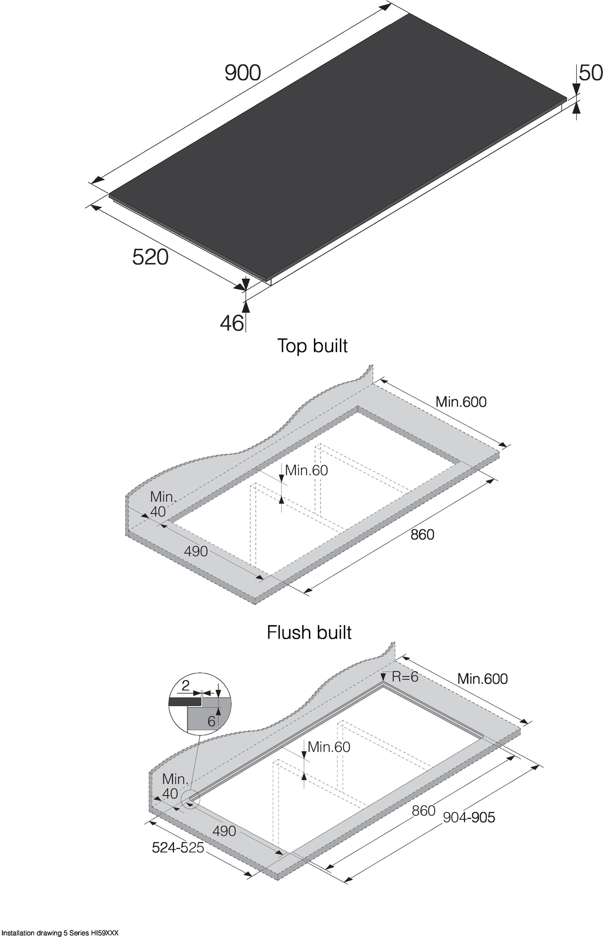 ASKO 90cm Series 5 5 Zone Induction Cooktop Black HI5952FBG1